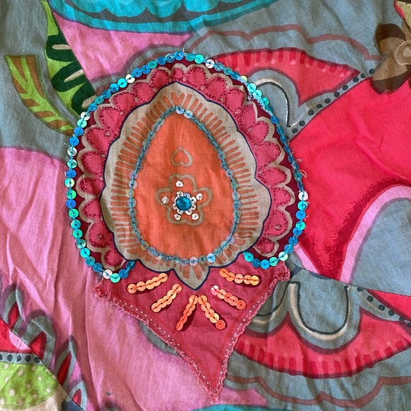 BLÜ sequin asymmetrical flare skirt - Picture 2 of 8